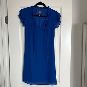 Vince Camino Elegant Blue Ruffled Dress